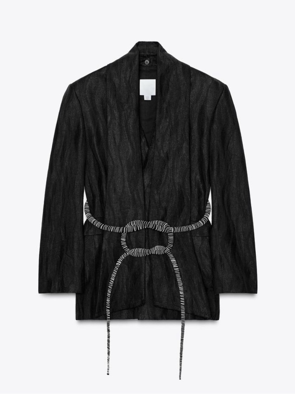 Zara x Fanglu Lin linen belted blazer